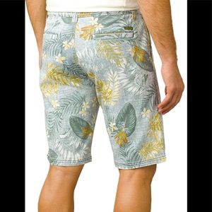 Mens PrAna Gravel Palm Table Rock Chino Short size 31